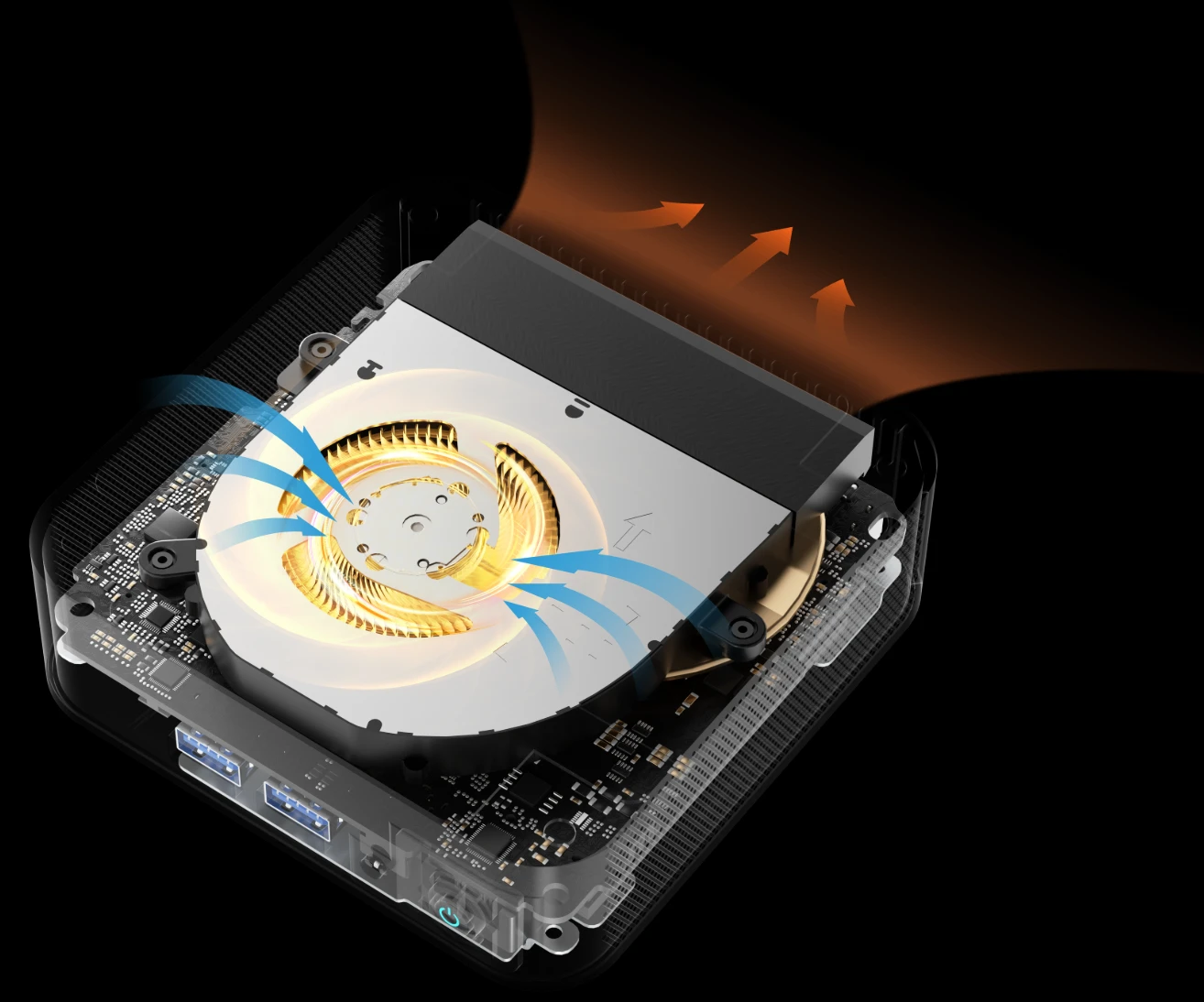 Geekom A8 Mini PC with cooling system "IceBlast 1.5"