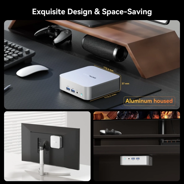 GEEKOM A8 Mini PC with exquisite design is space-saving