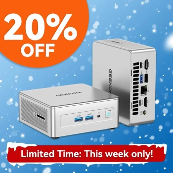 ❄️Winter Sale❄️GEEKOM AE8 Mini PC AMD Ryzen 7 8845HS